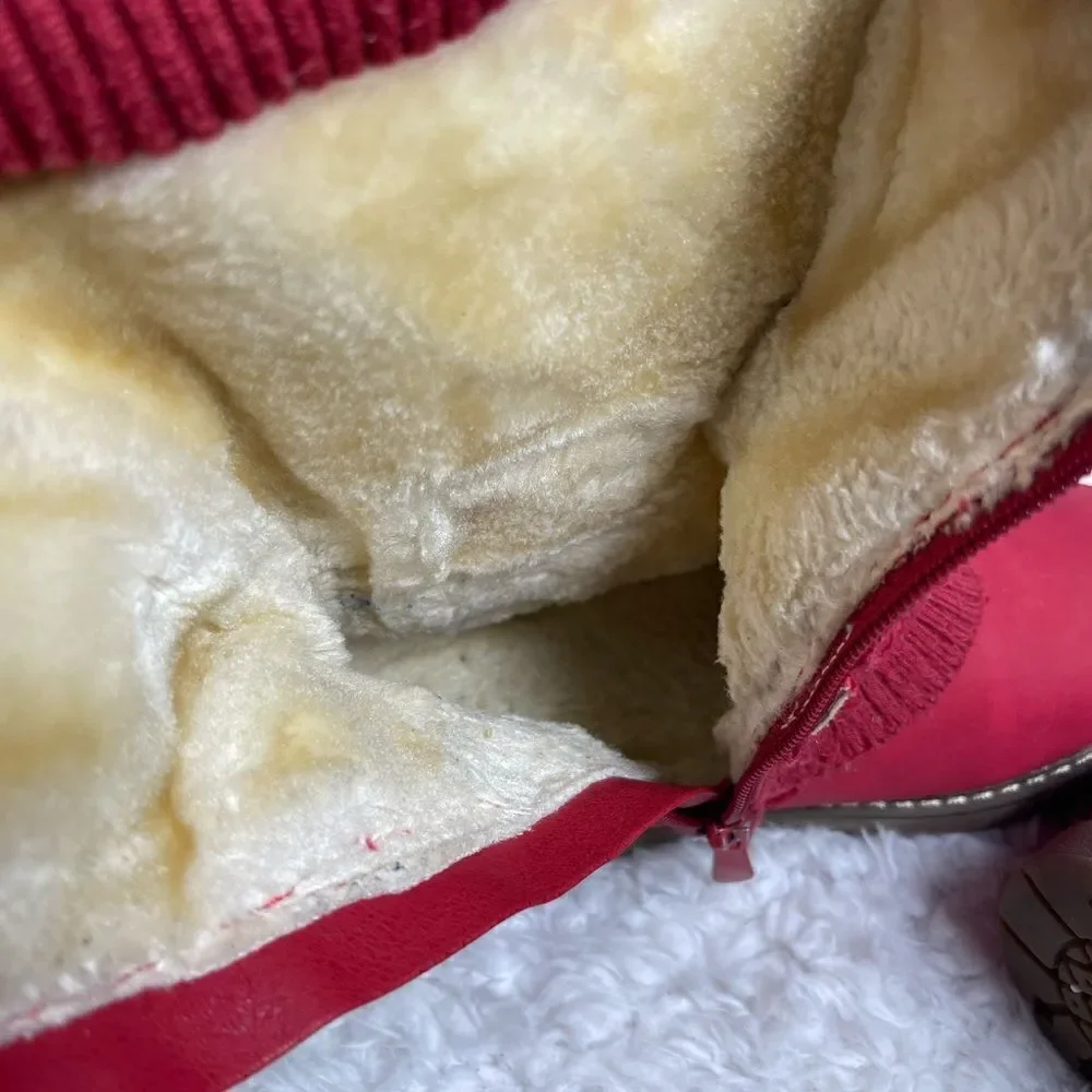 Dream Pairs KLOVE Girl's Winter Snow Boots Warm Walking Mid Calf Shoes SZ1